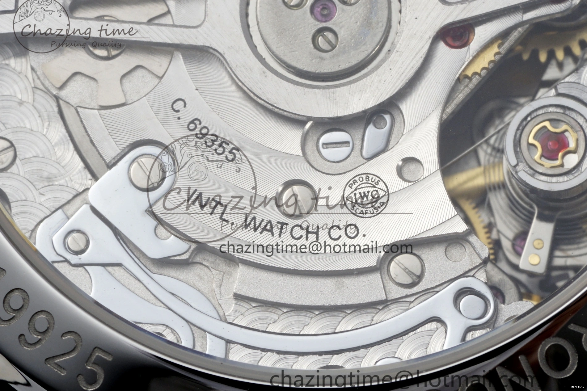 MIROTIME 0206 Portuguese Chrono IW371620 APSF 1:1 Best Edition White Blue Dial on Blue Leather Strap A MultiPurpose 7039